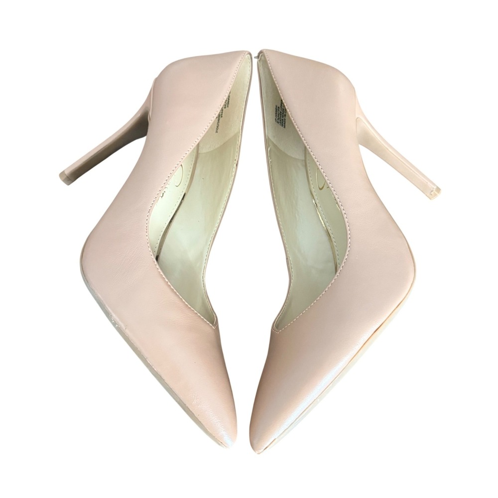 Jessica Simpson Nude Beige Leather Pointed Toe Stiletto Pumps Women‎ Size 8.5